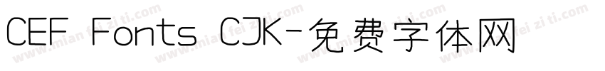CEF Fonts CJK字体转换